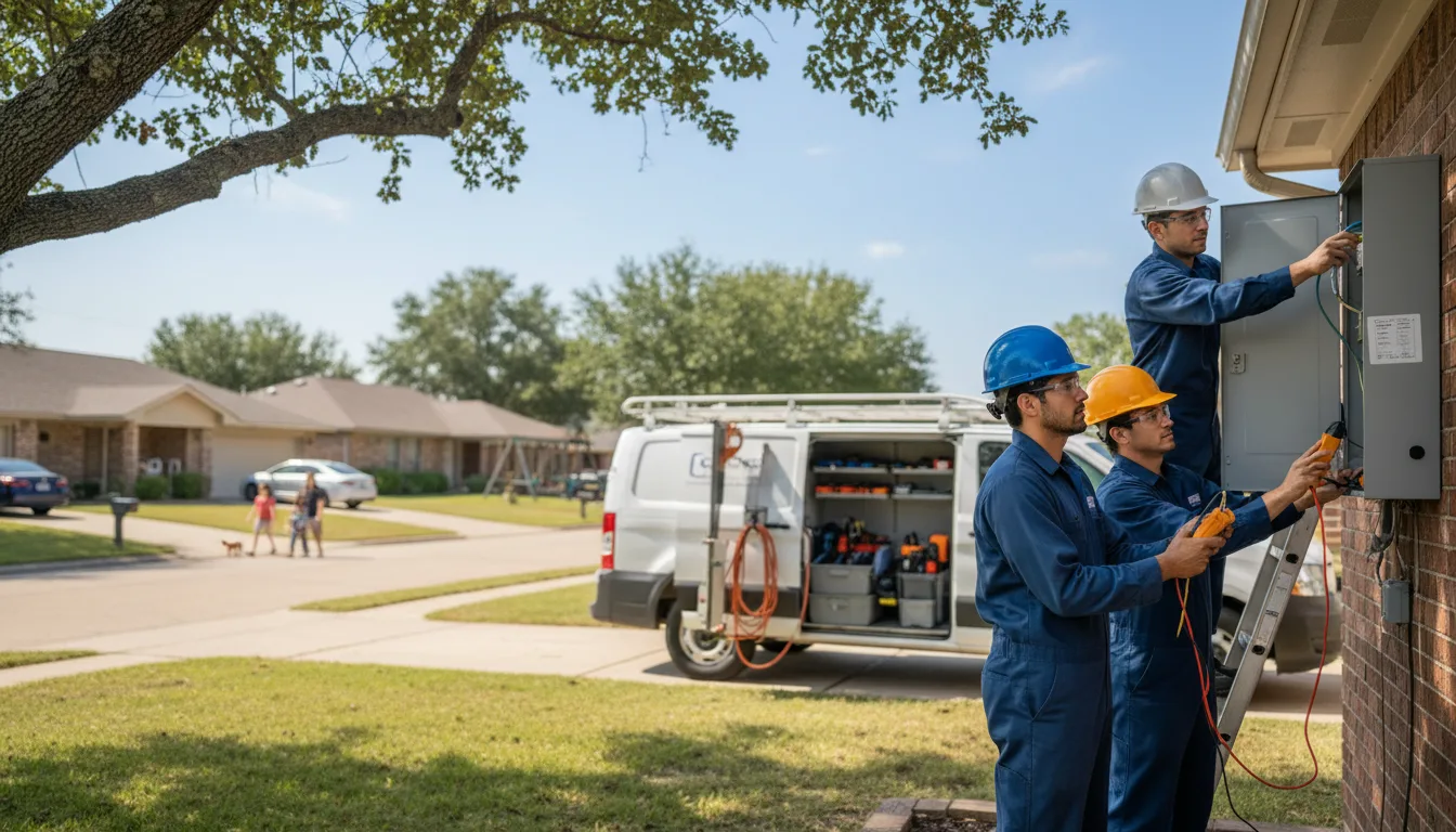 Certified electrician providing emergency electrical services in Corning, OH